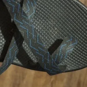 Chaco Black Sandals w blue stitching Mens Chaco Z/2 Classic Sandal - Stepped Navy | Journeys main image 3